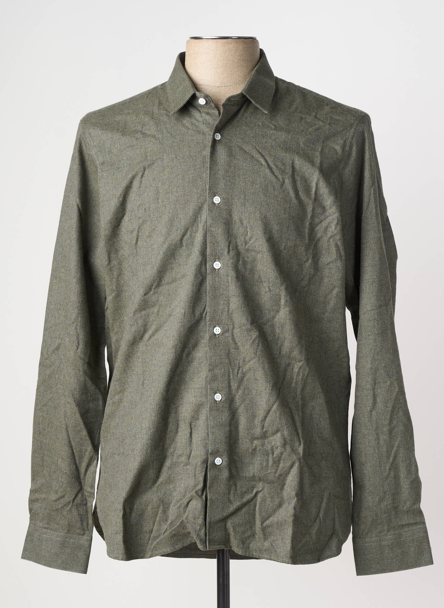 Chemise manches longues vert ATELIER PRIVÉ homme