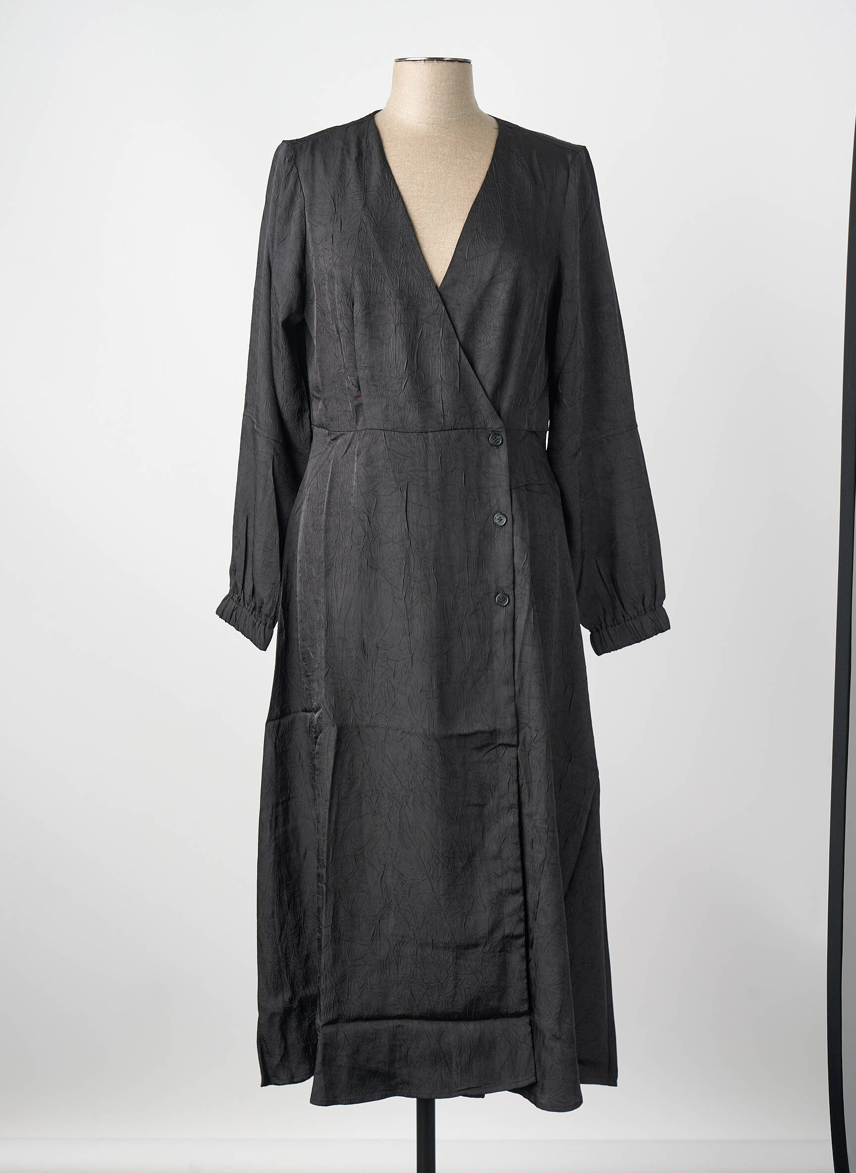 Robe mi-longue noir OBJECT femme