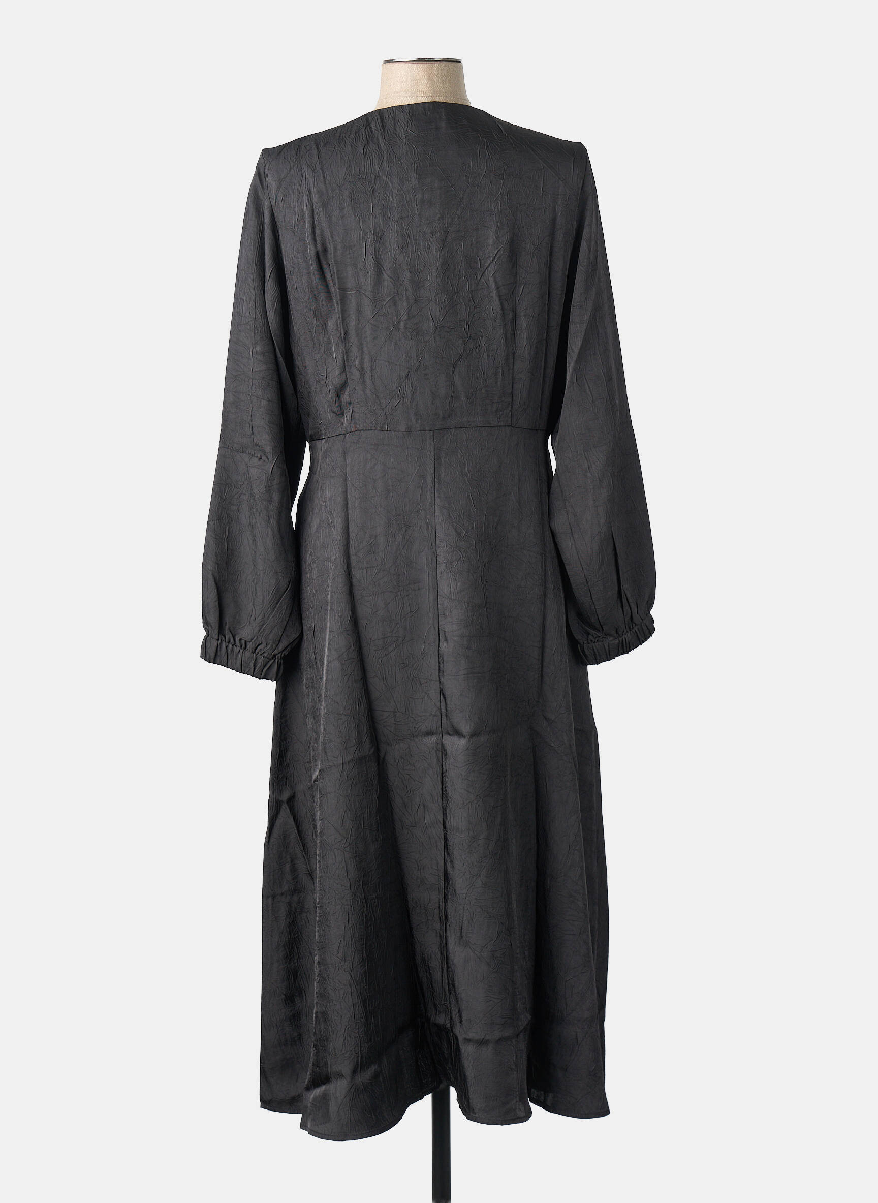 Robe mi-longue noir OBJECT femme