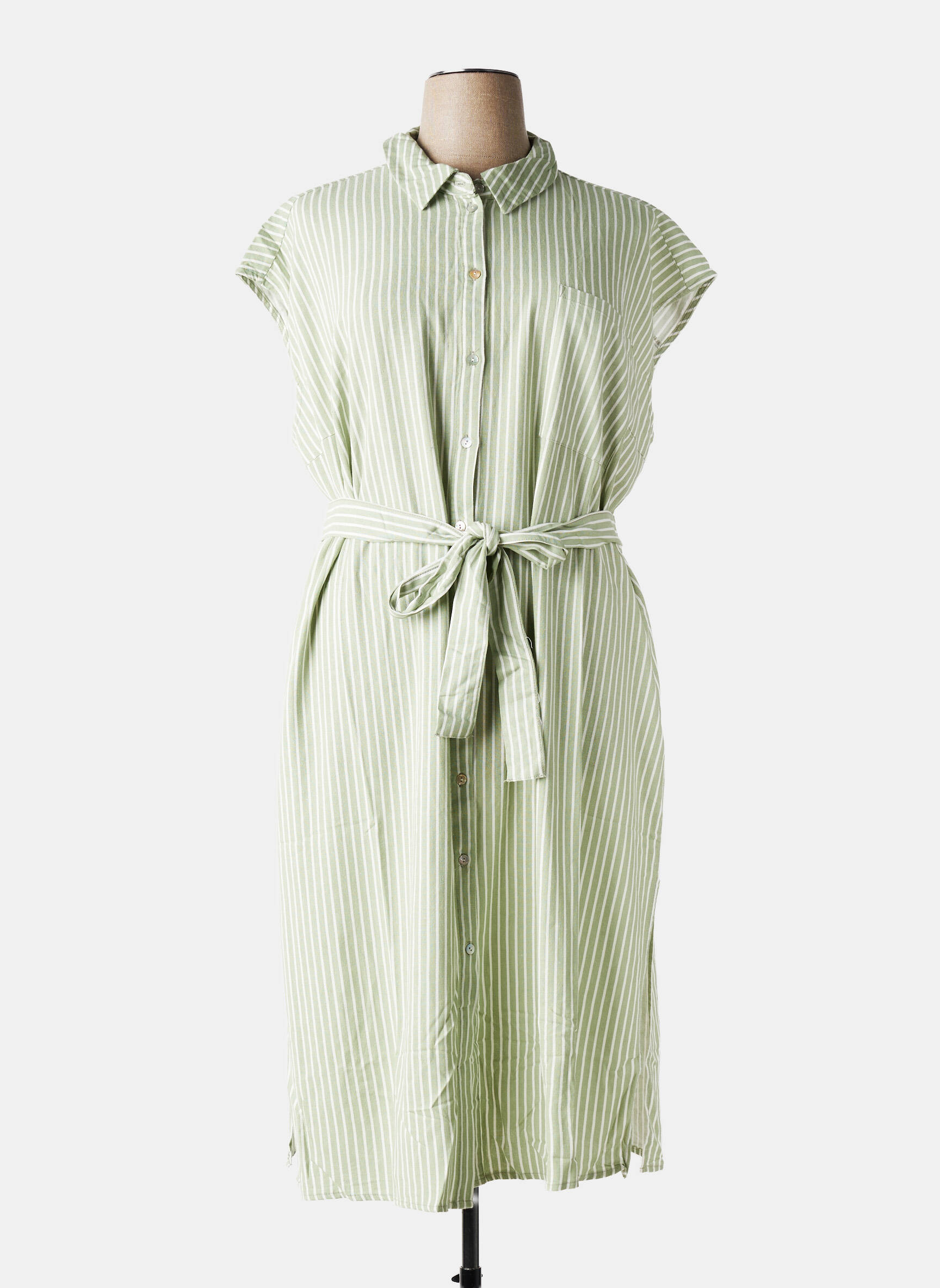 Robe mi-longue vert VERO MODA femme