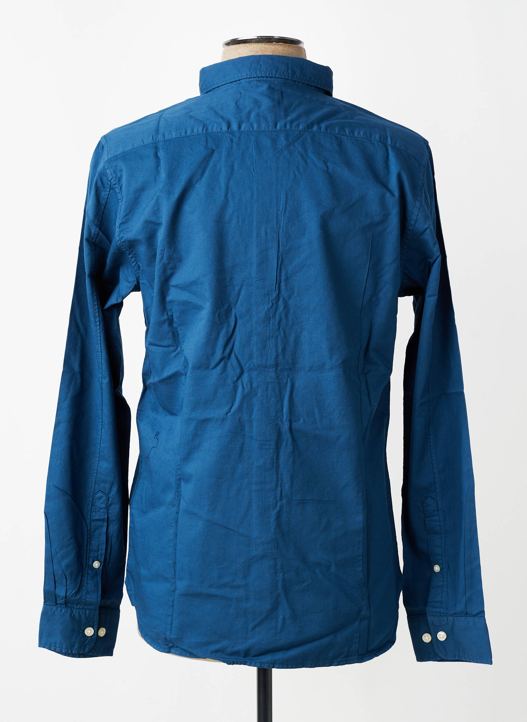 Chemise manches longues bleu KNOWLEDGE COTTON APPAREL homme