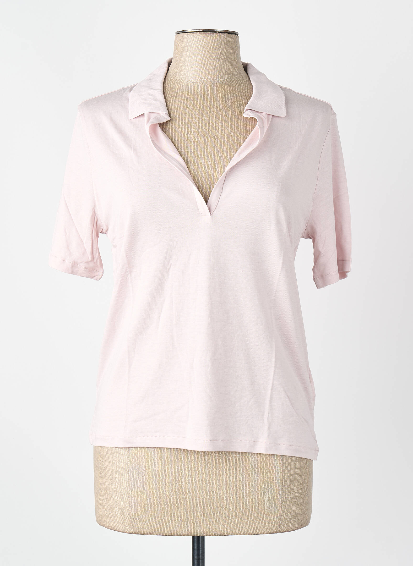 T-shirt rose MAJESTIC FILATURES femme