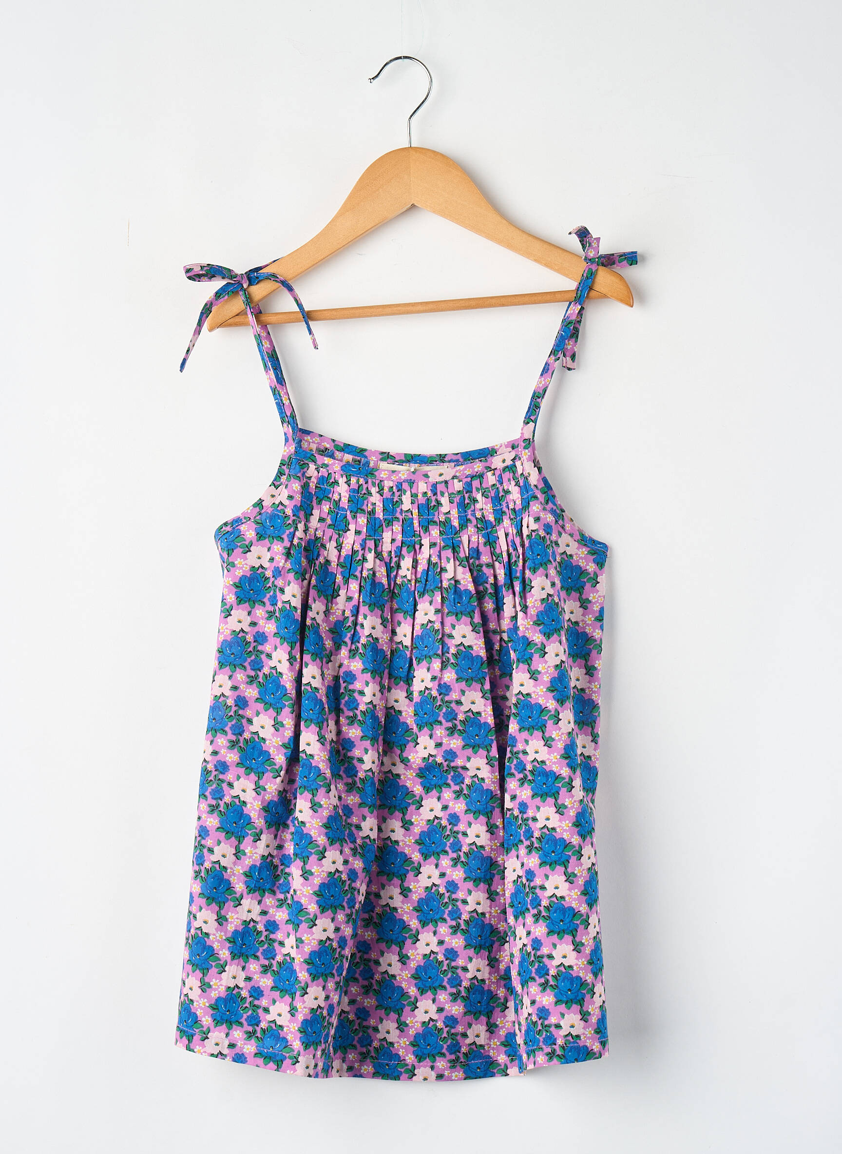 Robe courte bleu LUCAS DU TERTRE fille