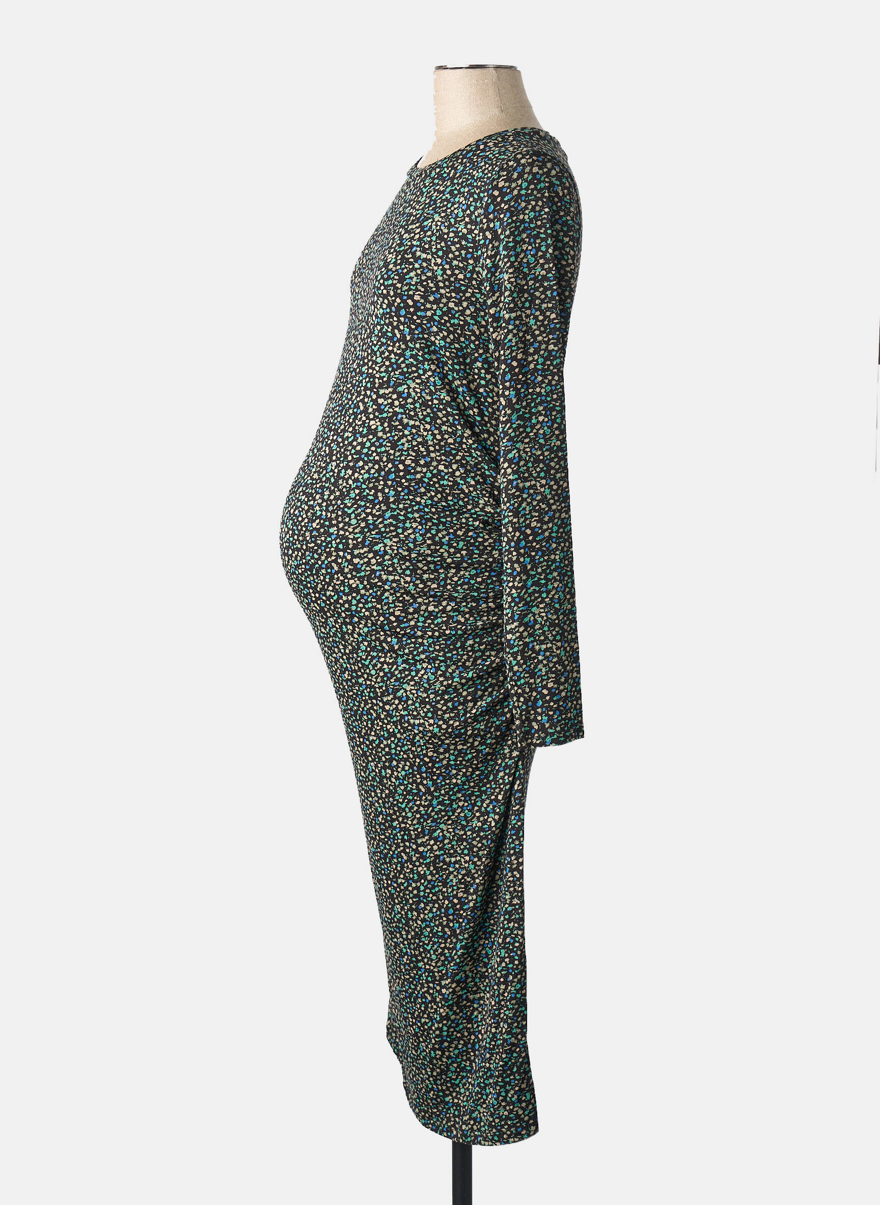 Robe maternité noir SUPERMOM femme