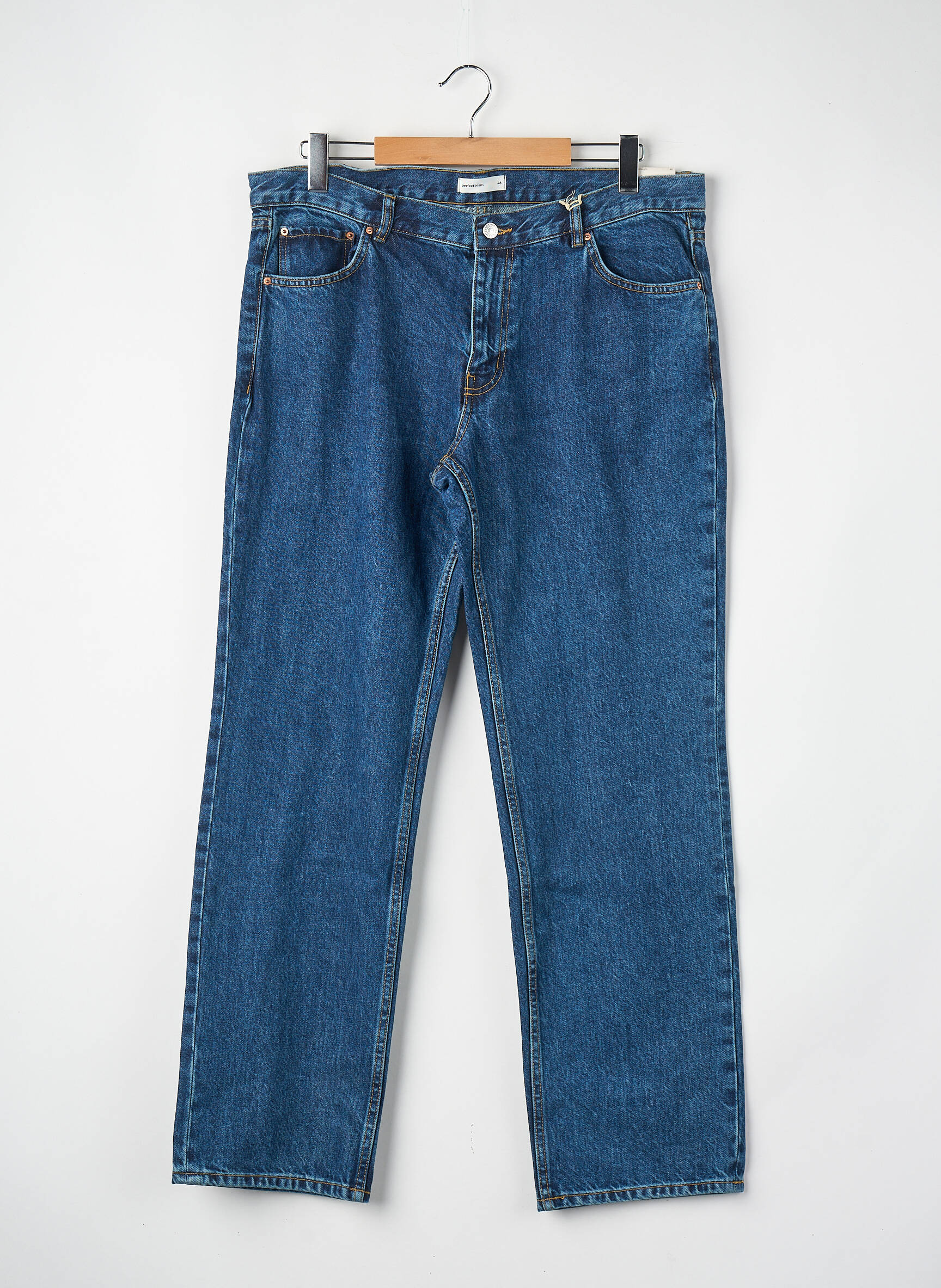Jeans coupe droite bleu GINA TRICOT femme
