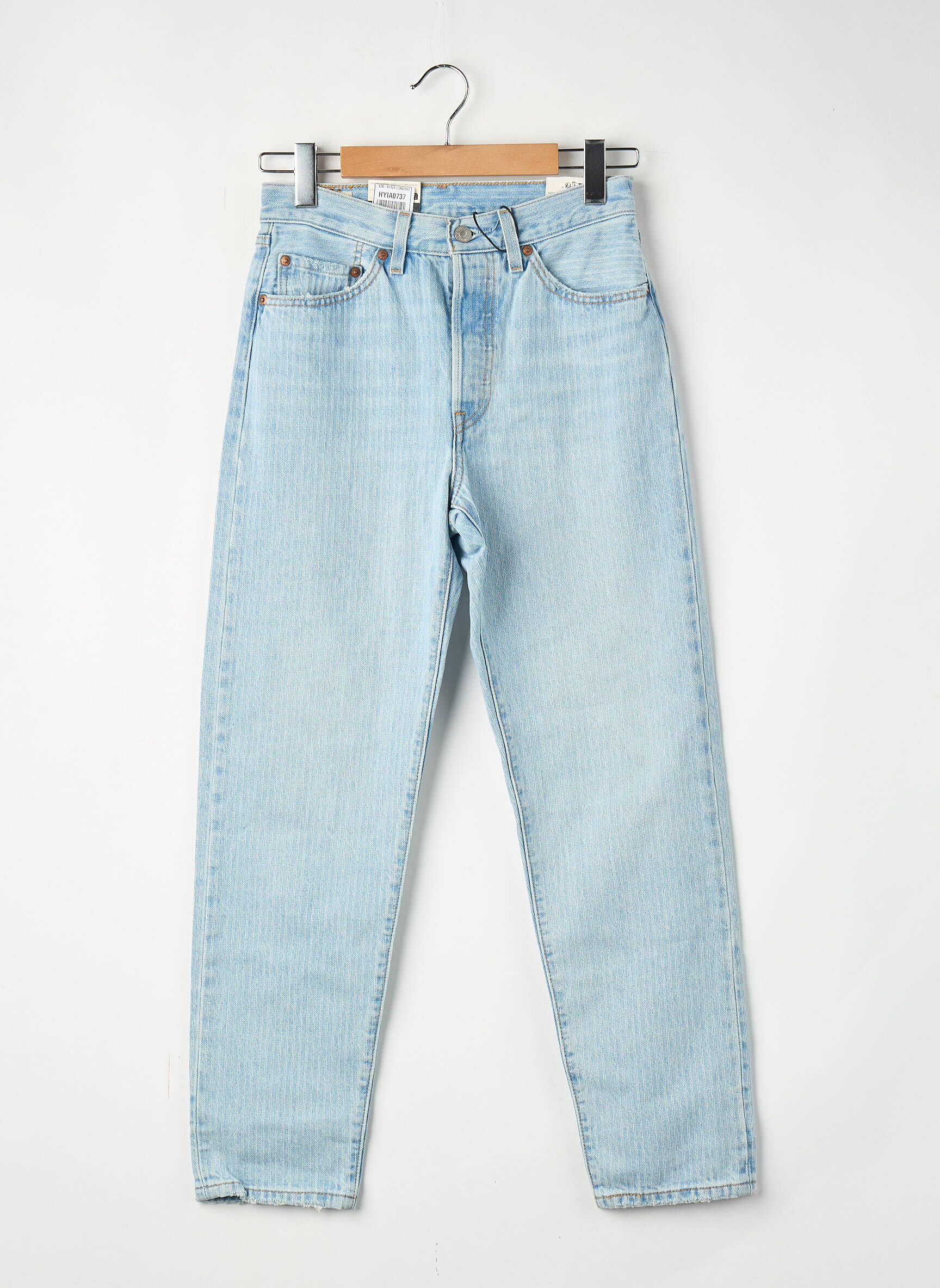 Jeans coupe droite bleu LEVI'S femme