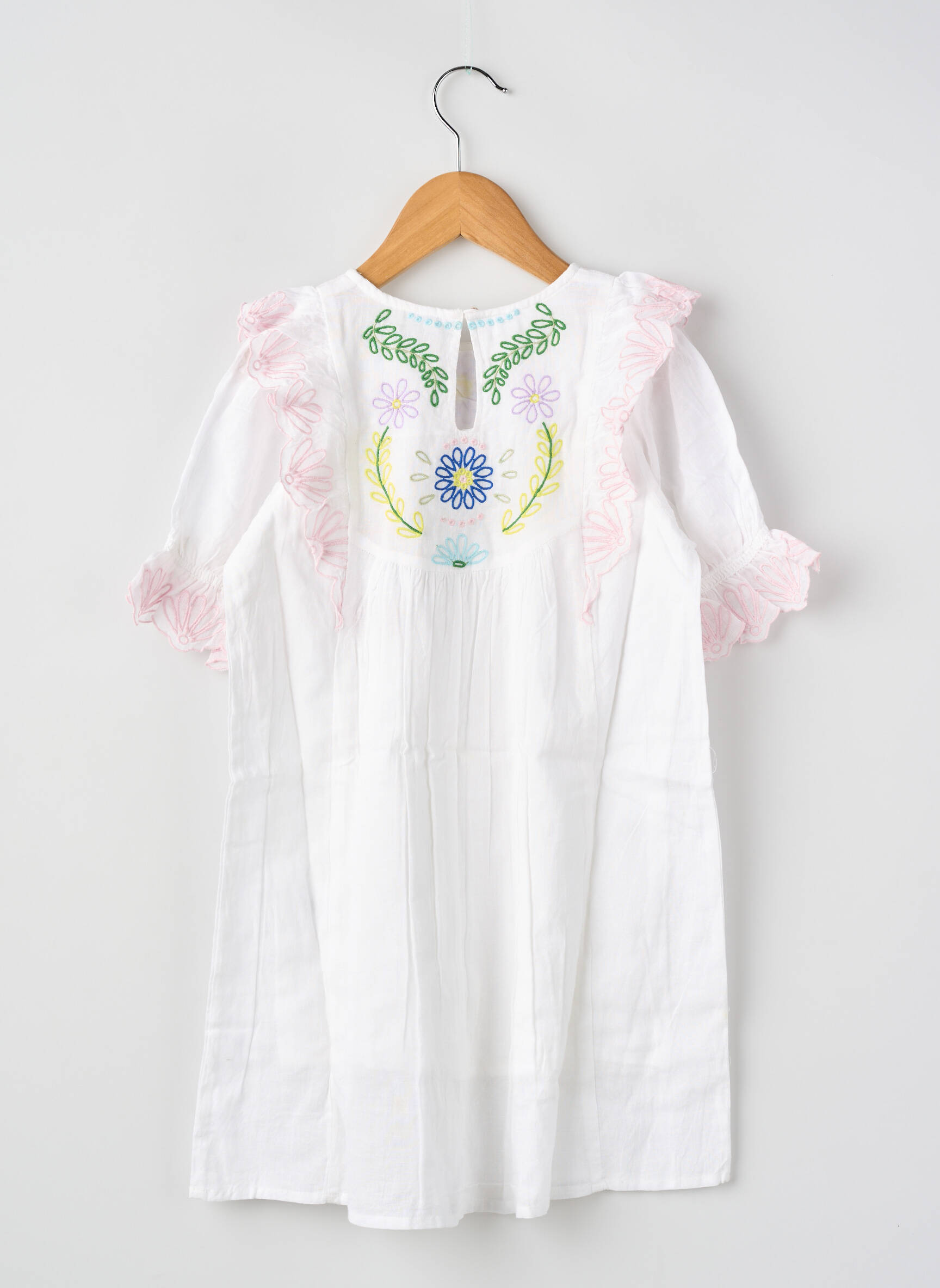 Robe courte blanc BELLEROSE fille