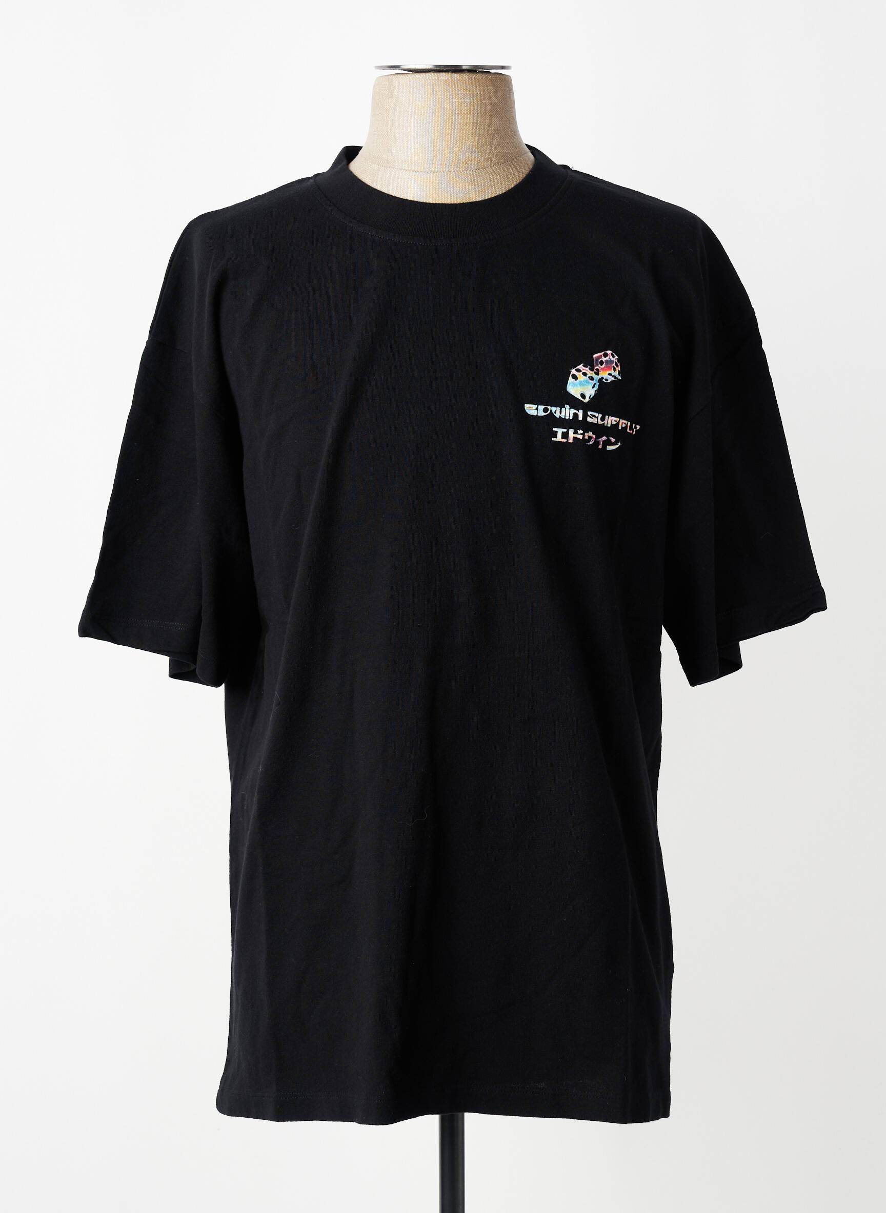 T-shirt noir EDWIN homme