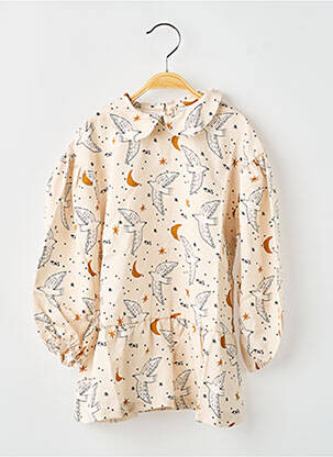 Robe mi-longue beige THE NEW SOCIETY fille
