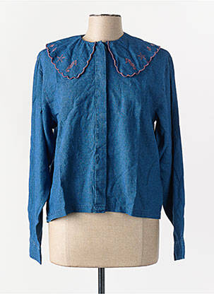 Chemise manches longues bleu MAISON LABICHE femme