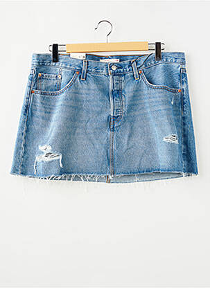 Jupe courte bleu LEVI'S femme