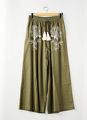 Pantalon large kaki MAT FASHION femme
