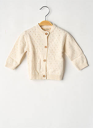 Gilet manches longues blanc LA PETITE COLLECTION fille