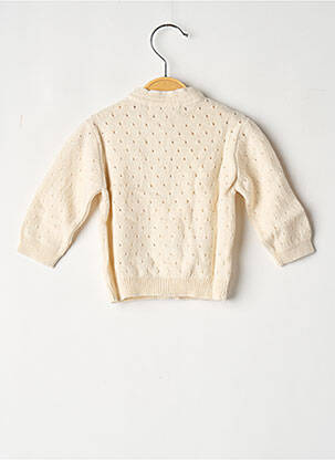 Gilet manches longues blanc LA PETITE COLLECTION fille