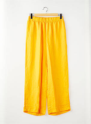 Pantalon droit jaune MAT FASHION femme