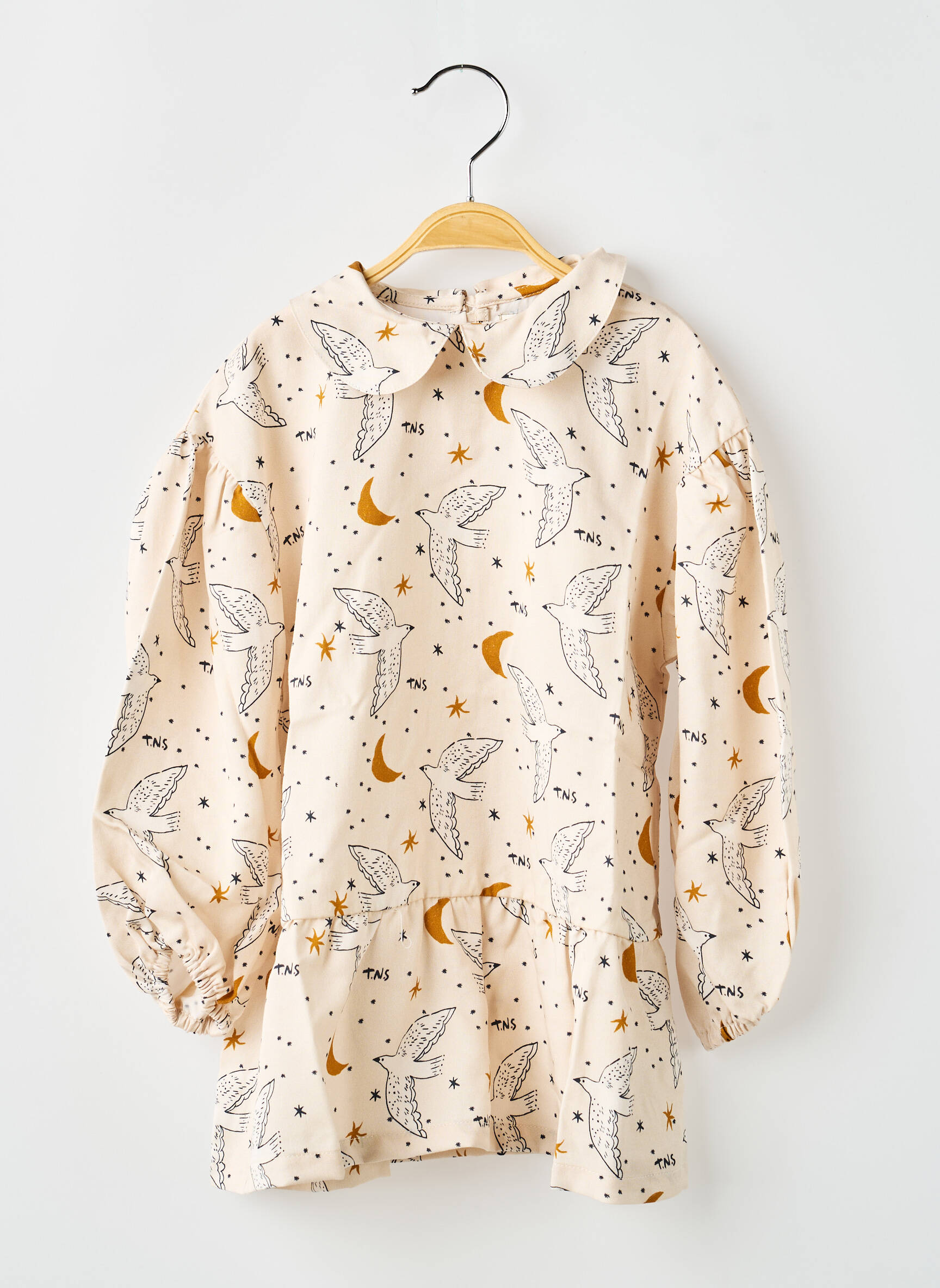 Robe mi-longue beige THE NEW SOCIETY fille