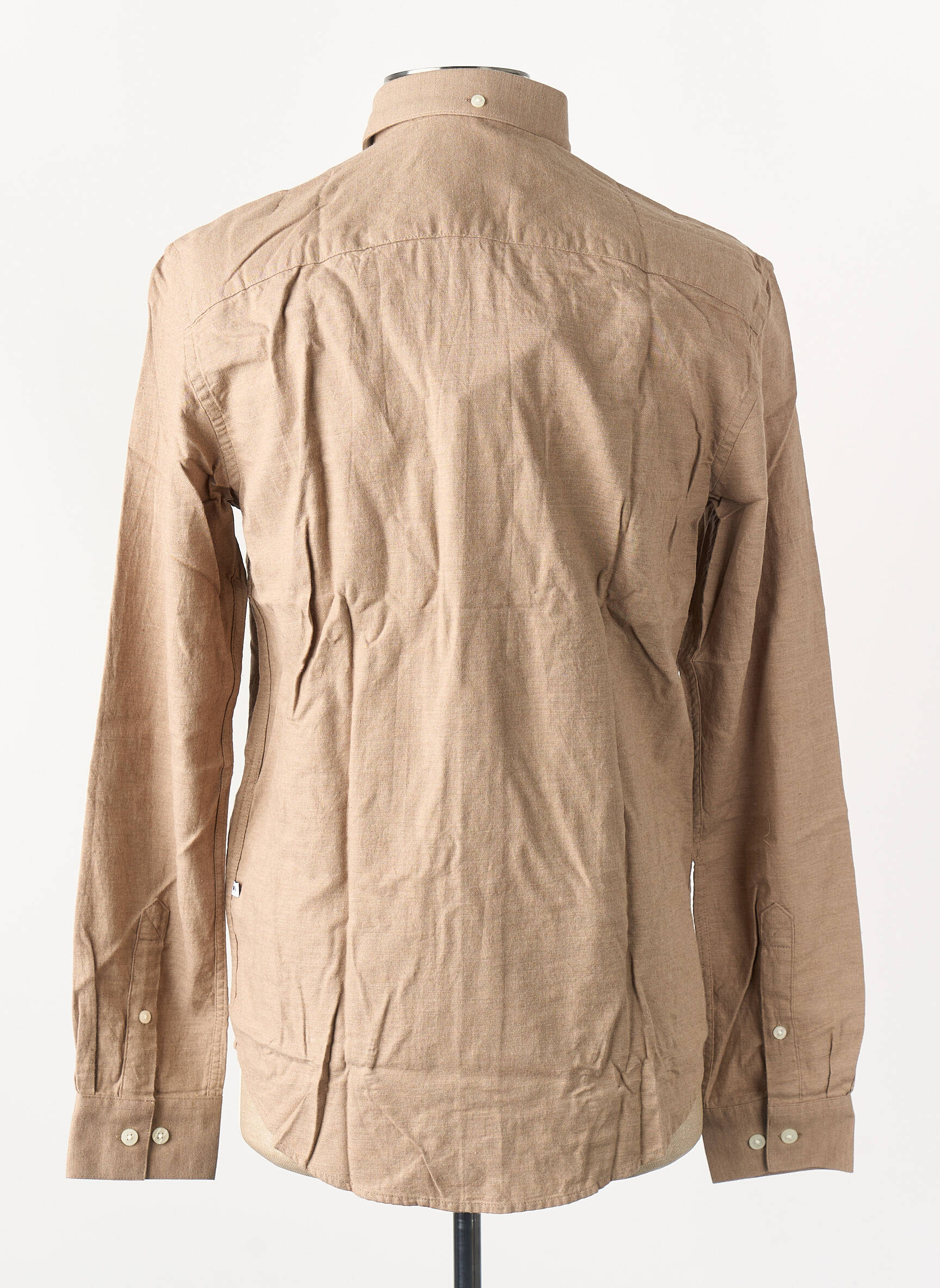 Chemise manches longues beige MINIMUM homme