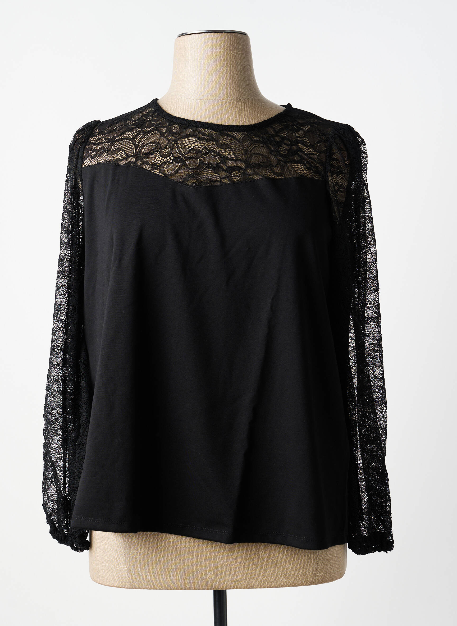 Top noir EVOKED VILA femme