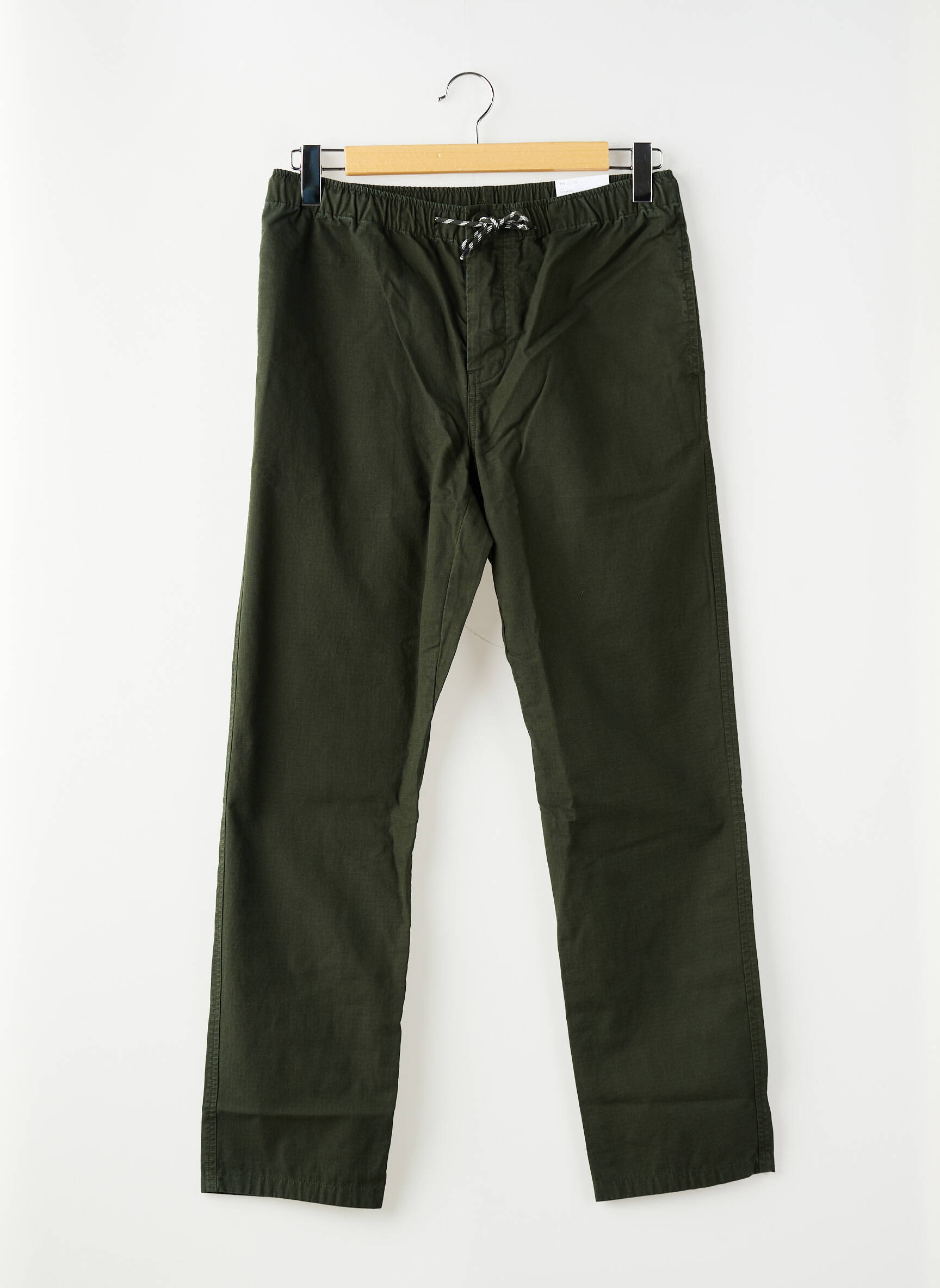 Pantalon droit vert KNOWLEDGE COTTON APPAREL homme