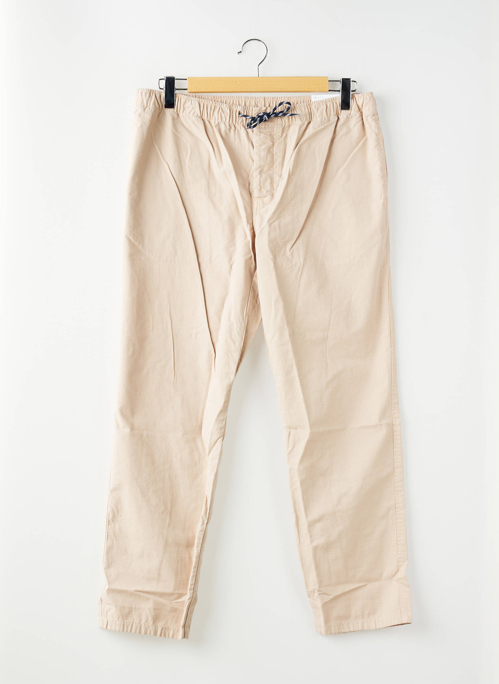 Pantalon droit beige KNOWLEDGE COTTON APPAREL homme