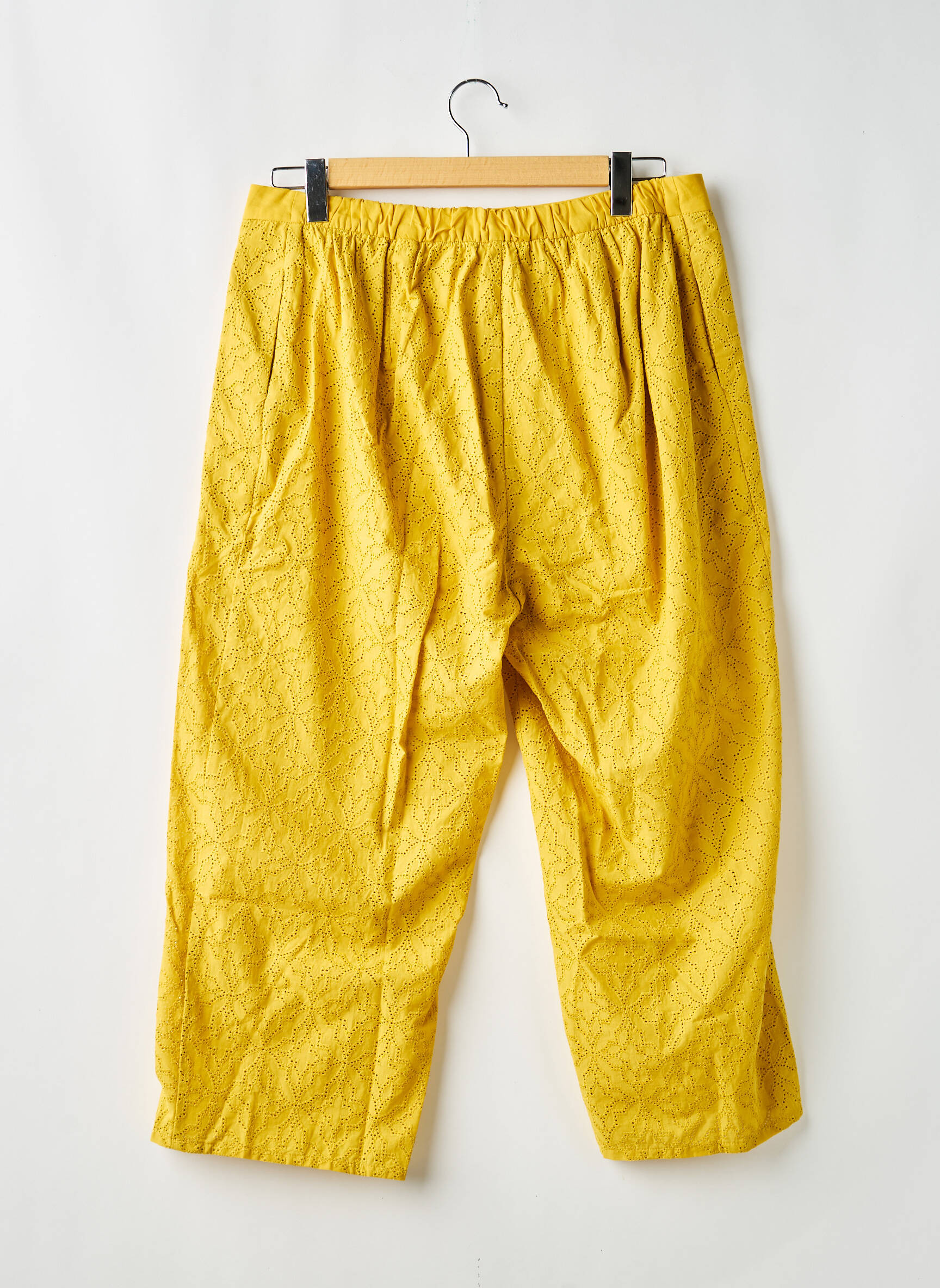 Pantalon droit jaune MAT FASHION femme