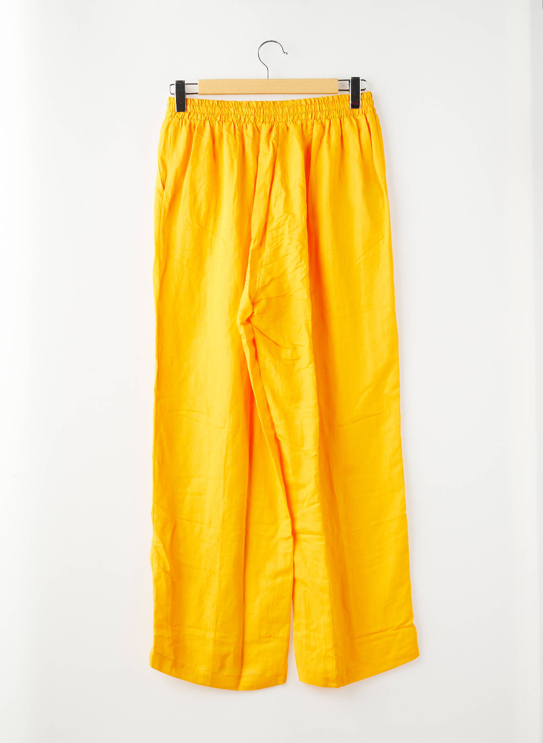 Pantalon droit jaune MAT FASHION femme