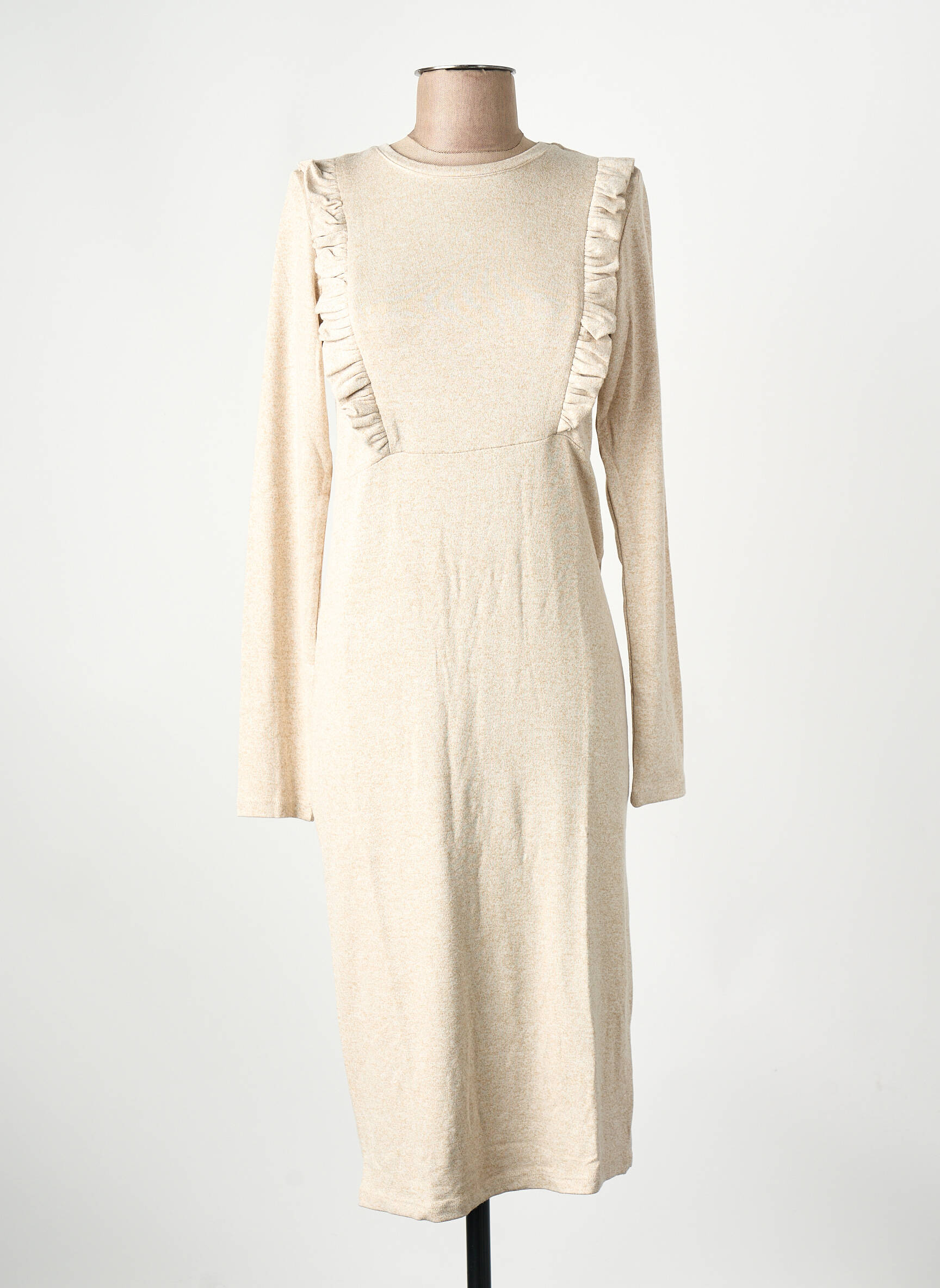 Robe courte beige NOPPIES femme