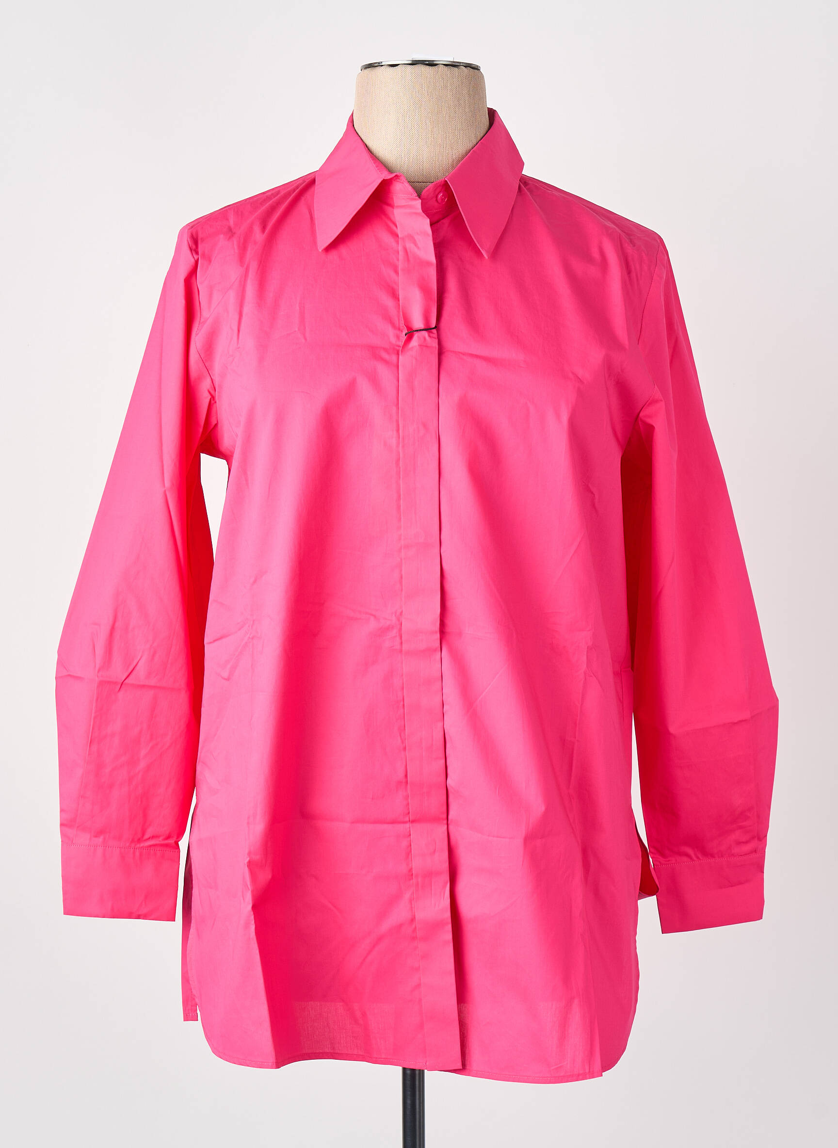 Chemisier manches longues manches longues rose PERSONA BY MARINA RINALDI femme