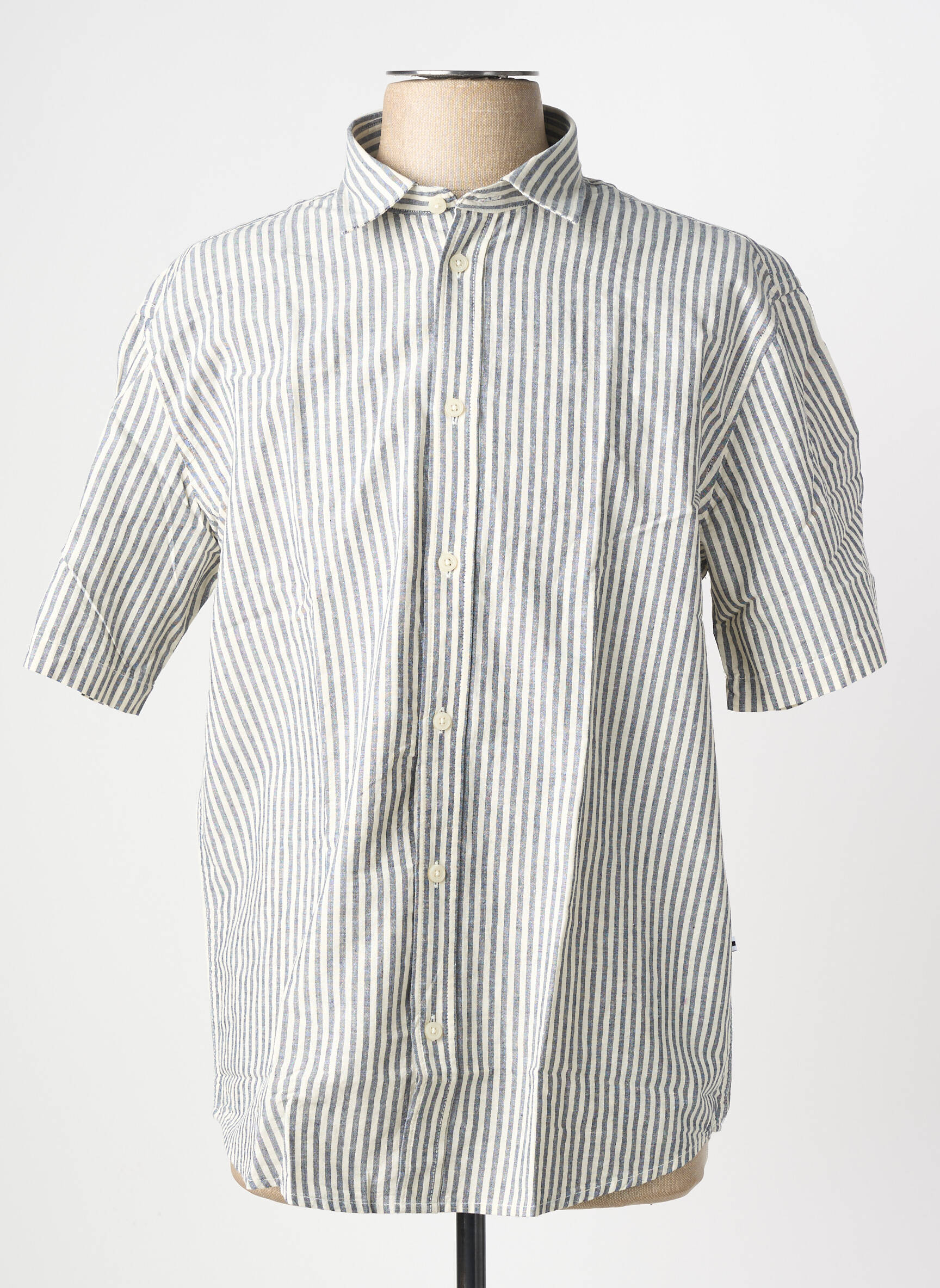 Chemise manches courtes bleu MINIMUM homme