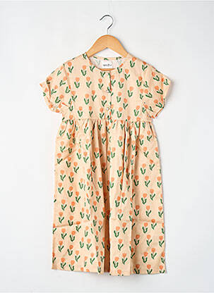 Robe longue rose APACHES fille
