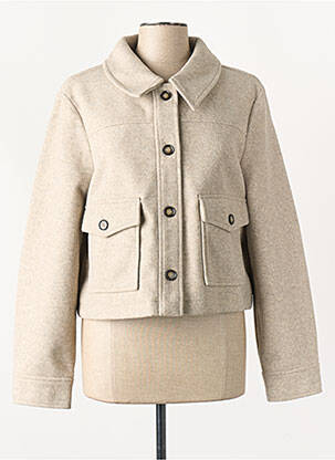 Manteau court beige VERO MODA femme