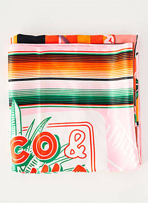 Foulard rose WILD femme