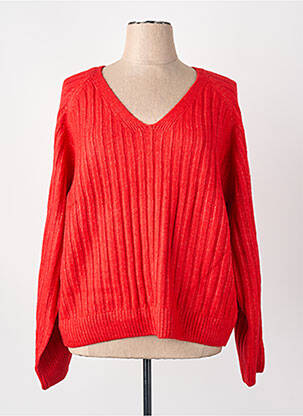Pull rouge GINA TRICOT femme