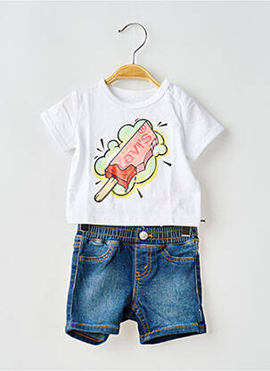 Ensemble short blanc LEVI'S fille