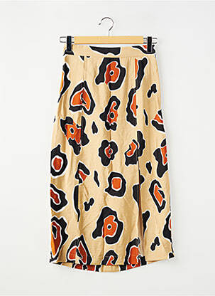 Jupe mi-longue marron OBJECT femme