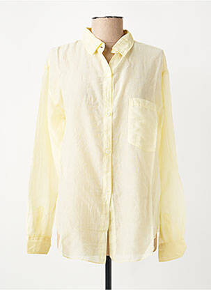 Chemise manches longues jaune POMANDERE femme