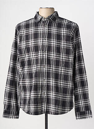 Chemise manches longues noir MINIMUM homme