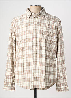 Chemise manches longues beige MINIMUM homme