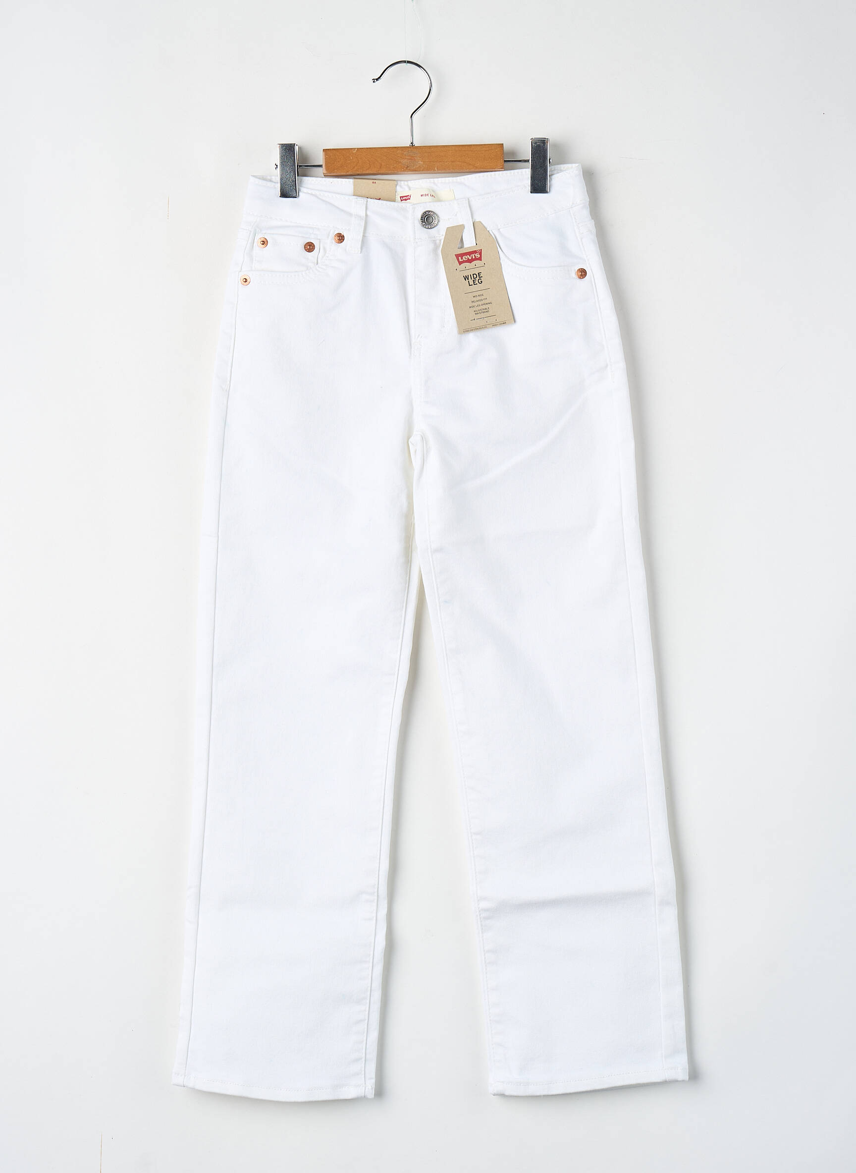 Jeans coupe droite bleu LEVI'S fille