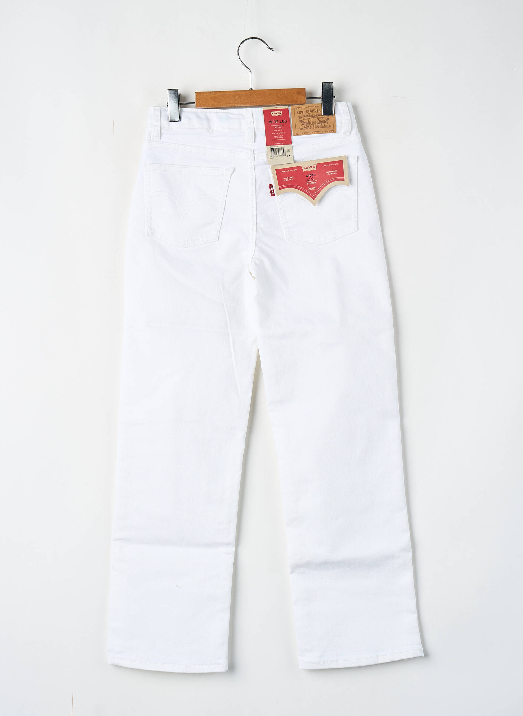 Jeans coupe droite bleu LEVI'S fille
