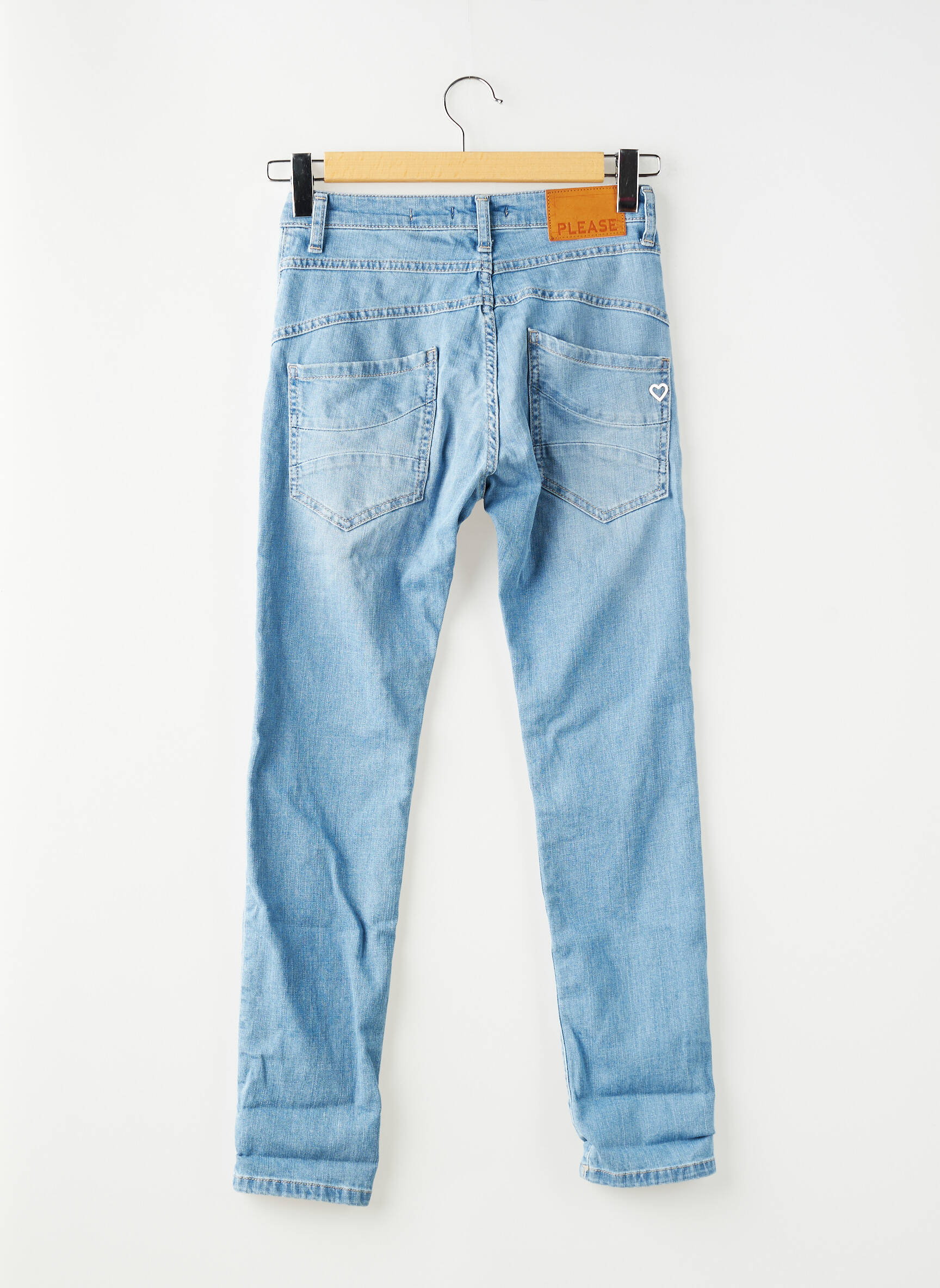 Jeans skinny bleu PLEASE femme