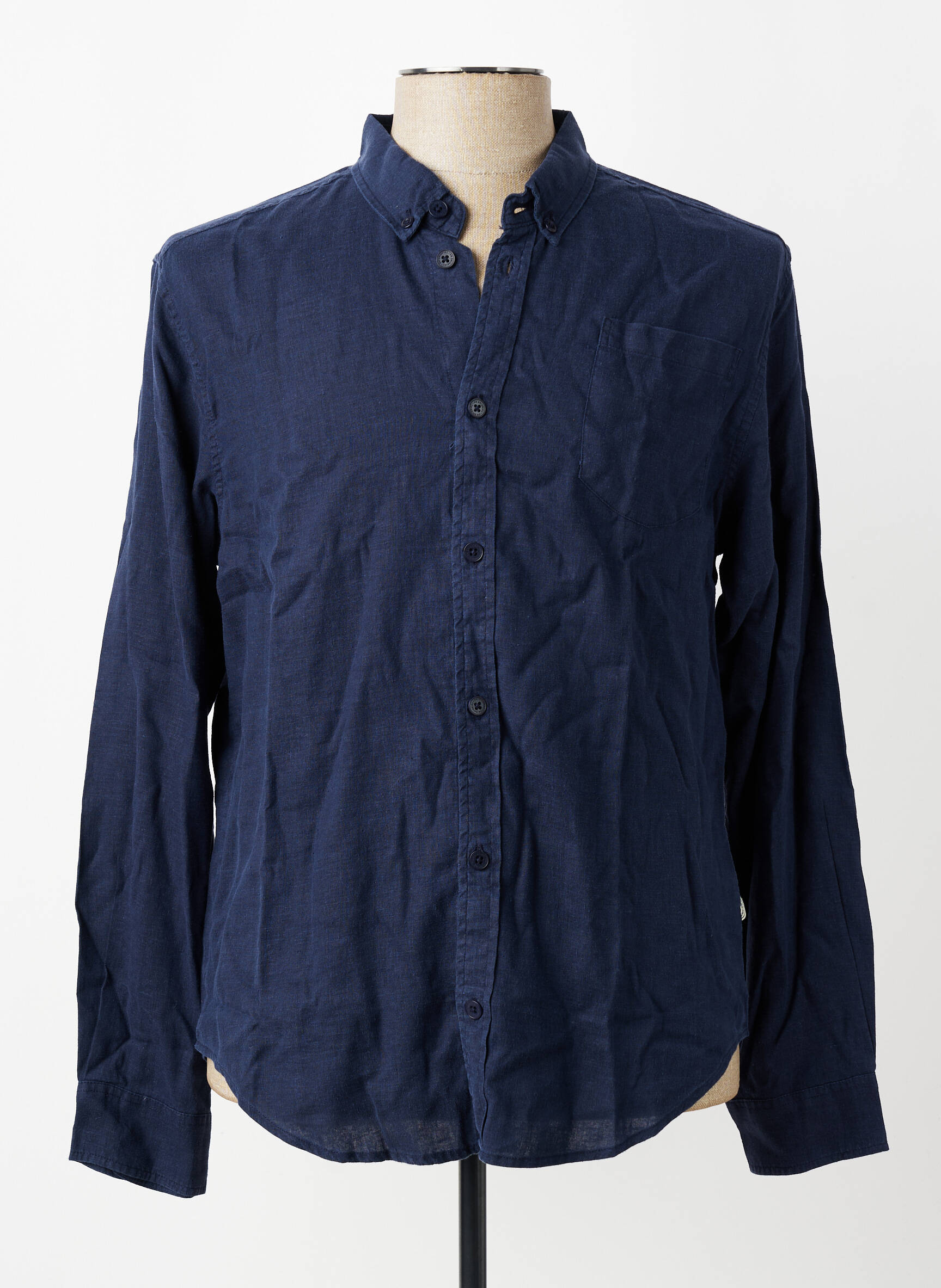 Chemise manches longues bleu THINKING MU homme