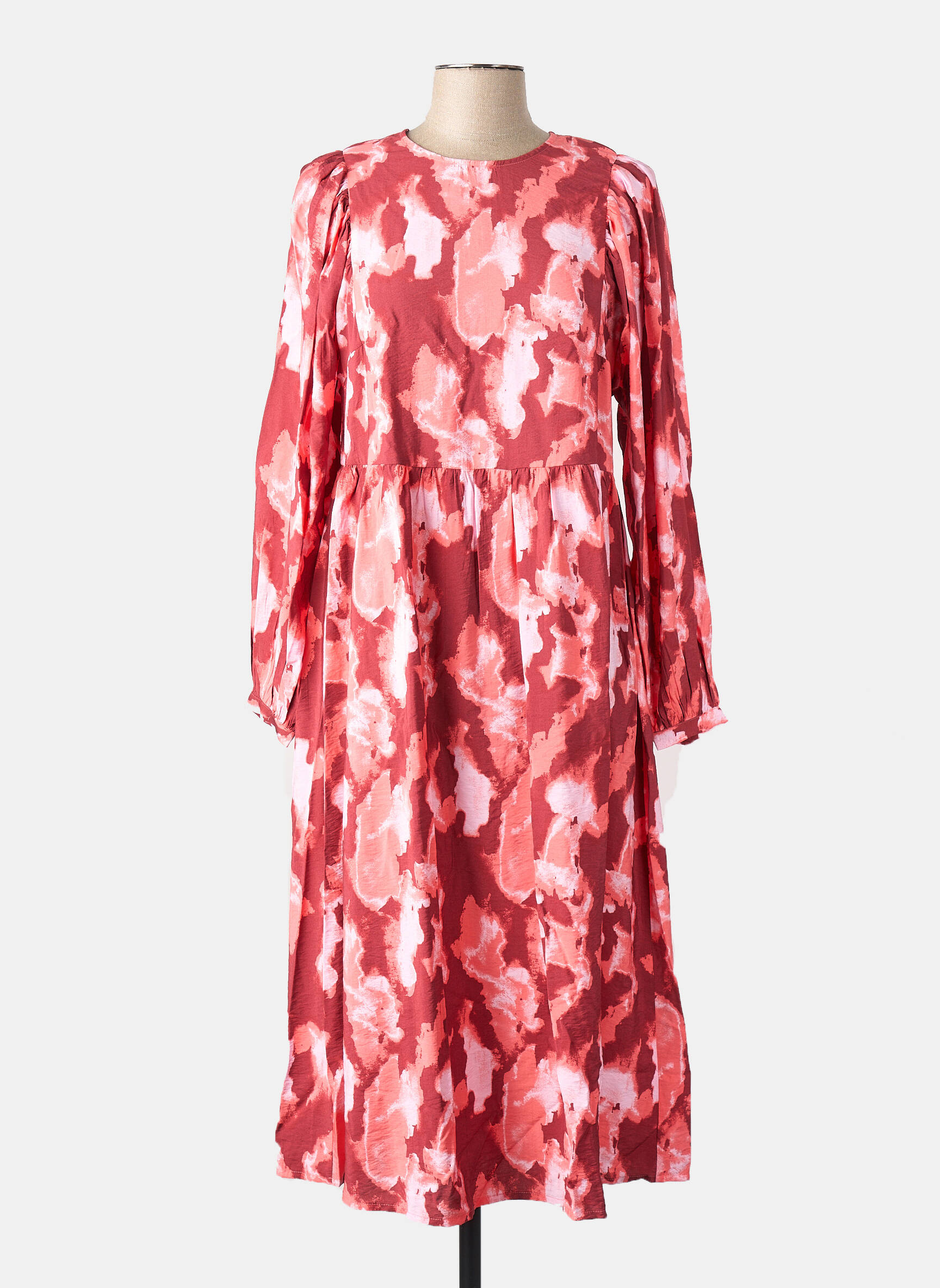 Robe mi-longue rouge MSCH COPENHAGEN femme