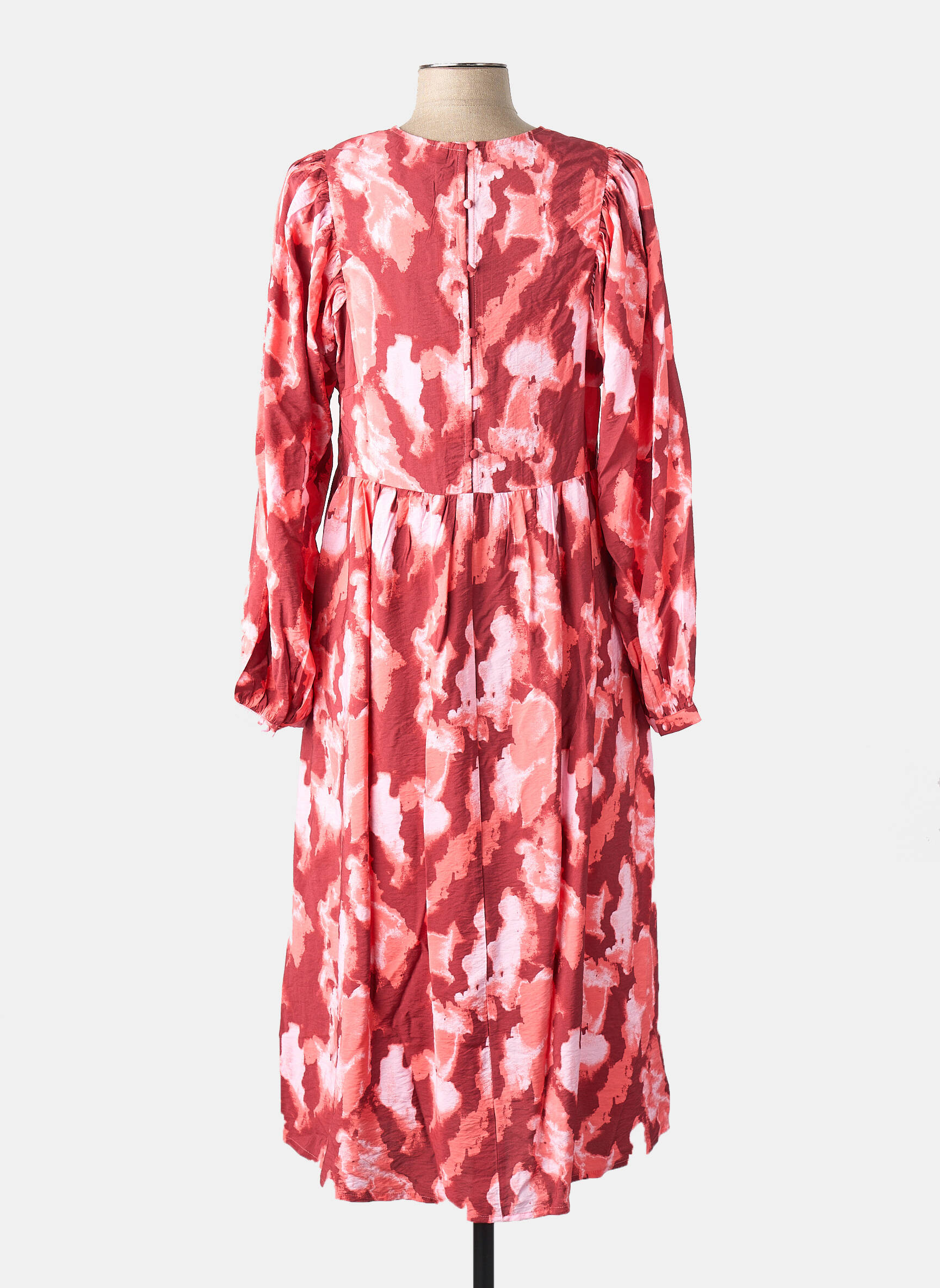 Robe mi-longue rouge MSCH COPENHAGEN femme