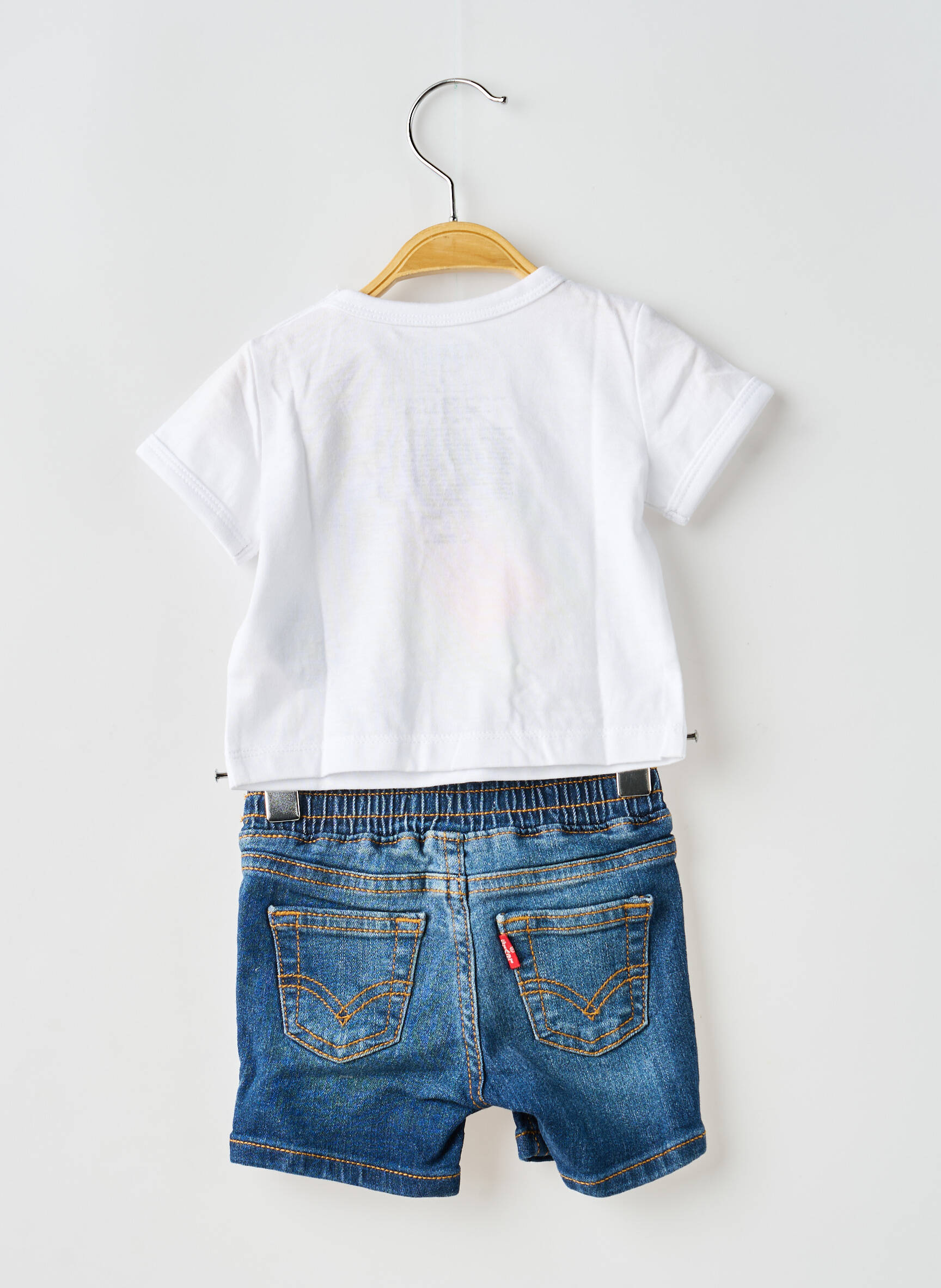 Ensemble short blanc LEVI'S fille