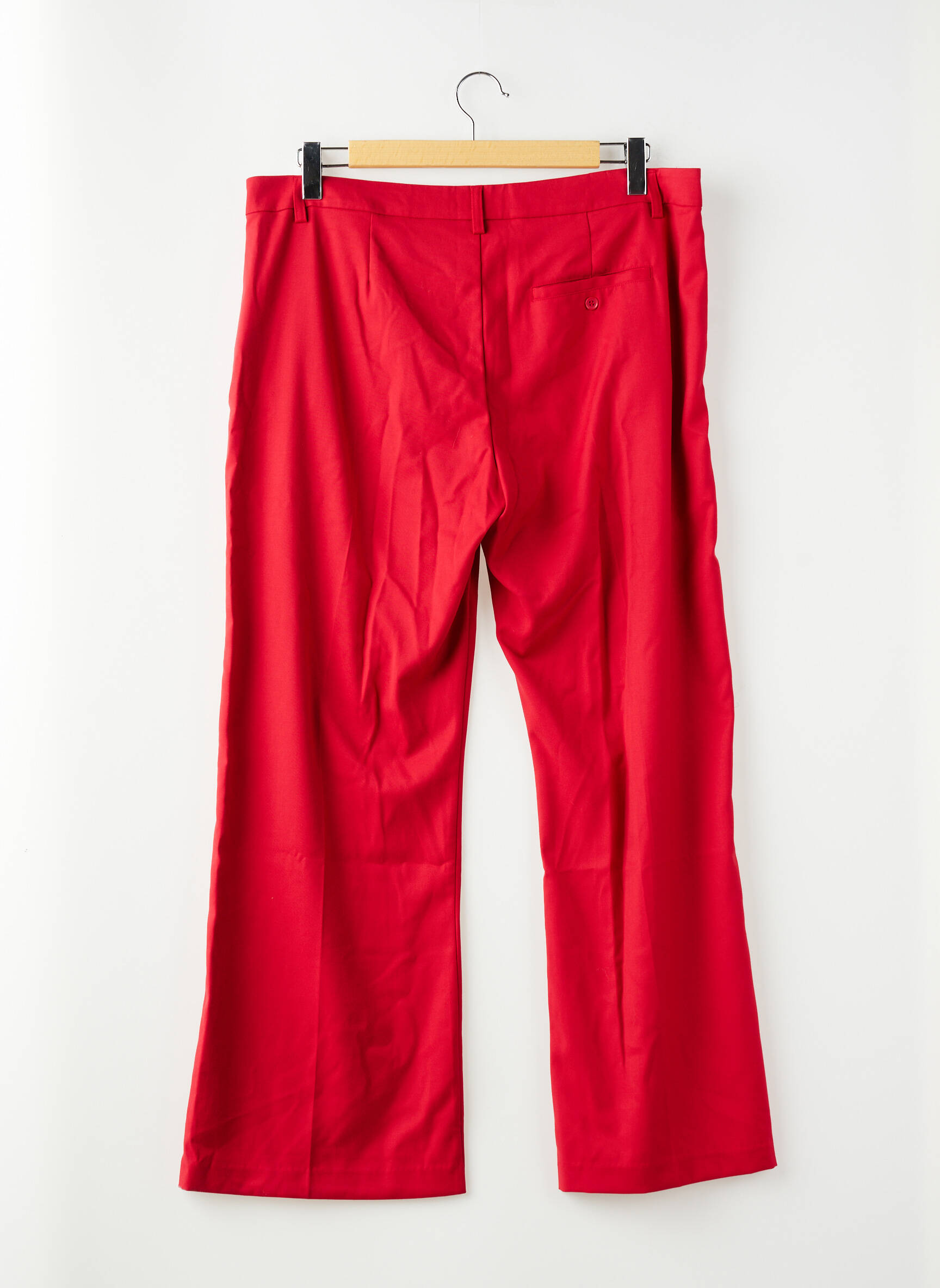 Pantalon droit rouge GINA TRICOT femme