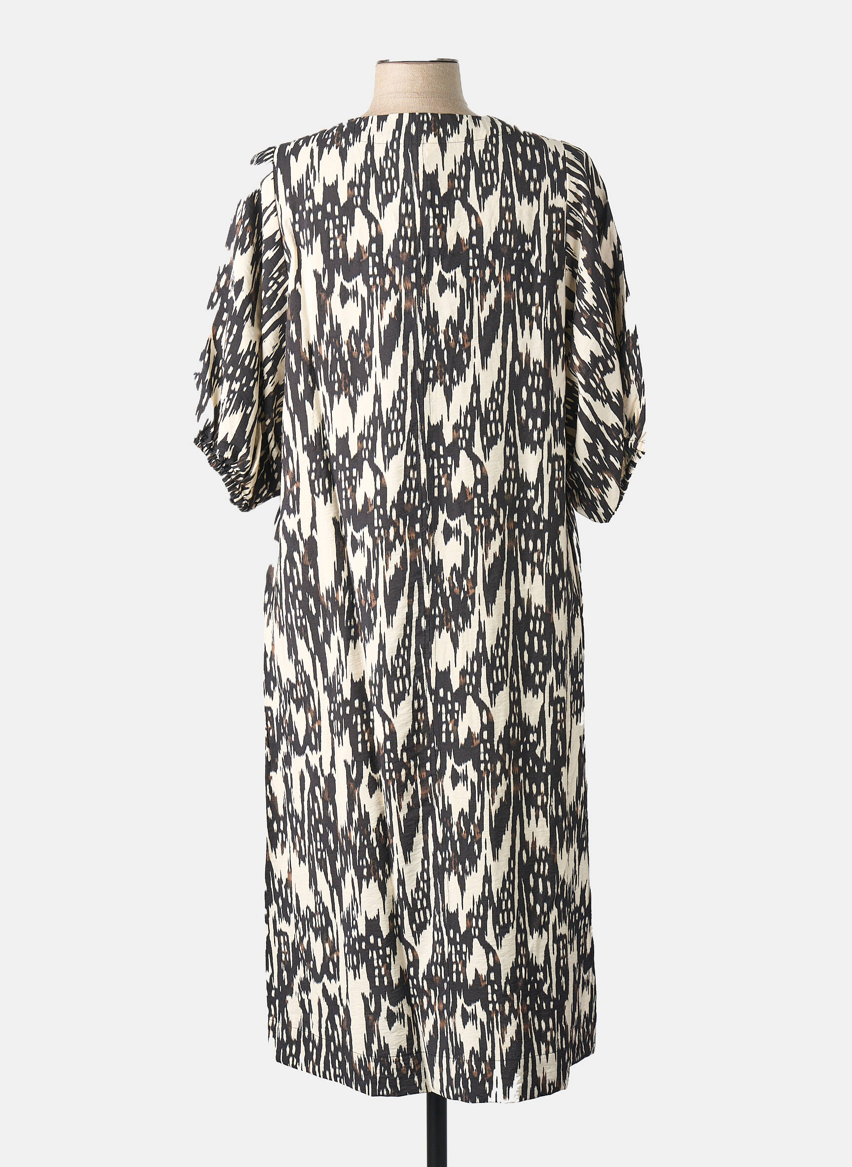 Robe mi-longue beige OBJECT femme