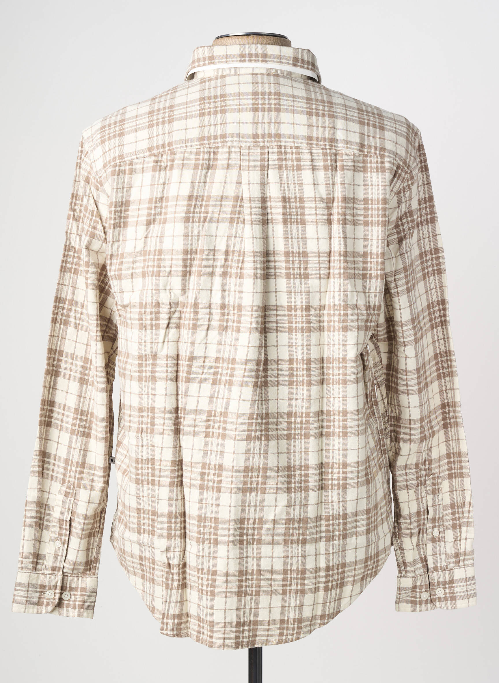 Chemise manches longues beige MINIMUM homme