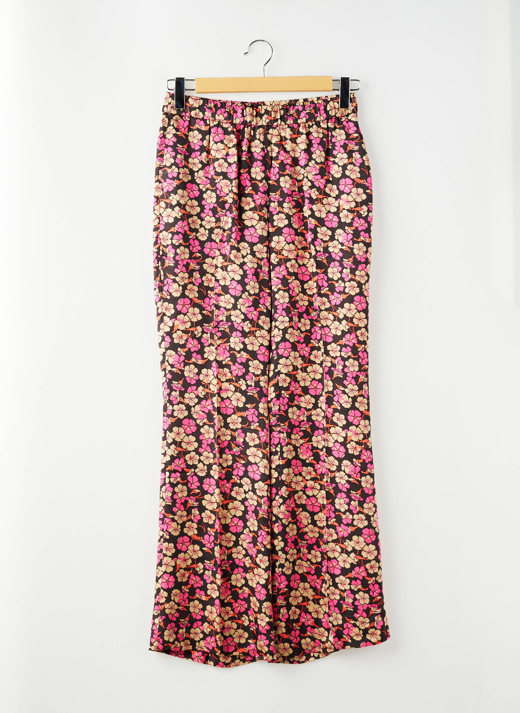 Pantalon large rose SECOND FEMALE femme