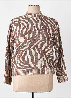 Pull marron OBJECT femme
